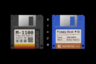 Floppy Disk Mockup