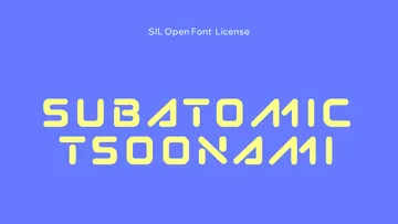Subatomic Tsoonami - Tech Font