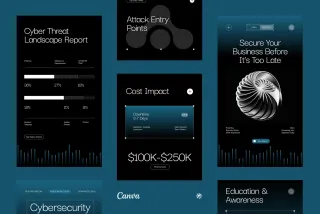 Cybersecurity Instagram Pack - CANVA Template