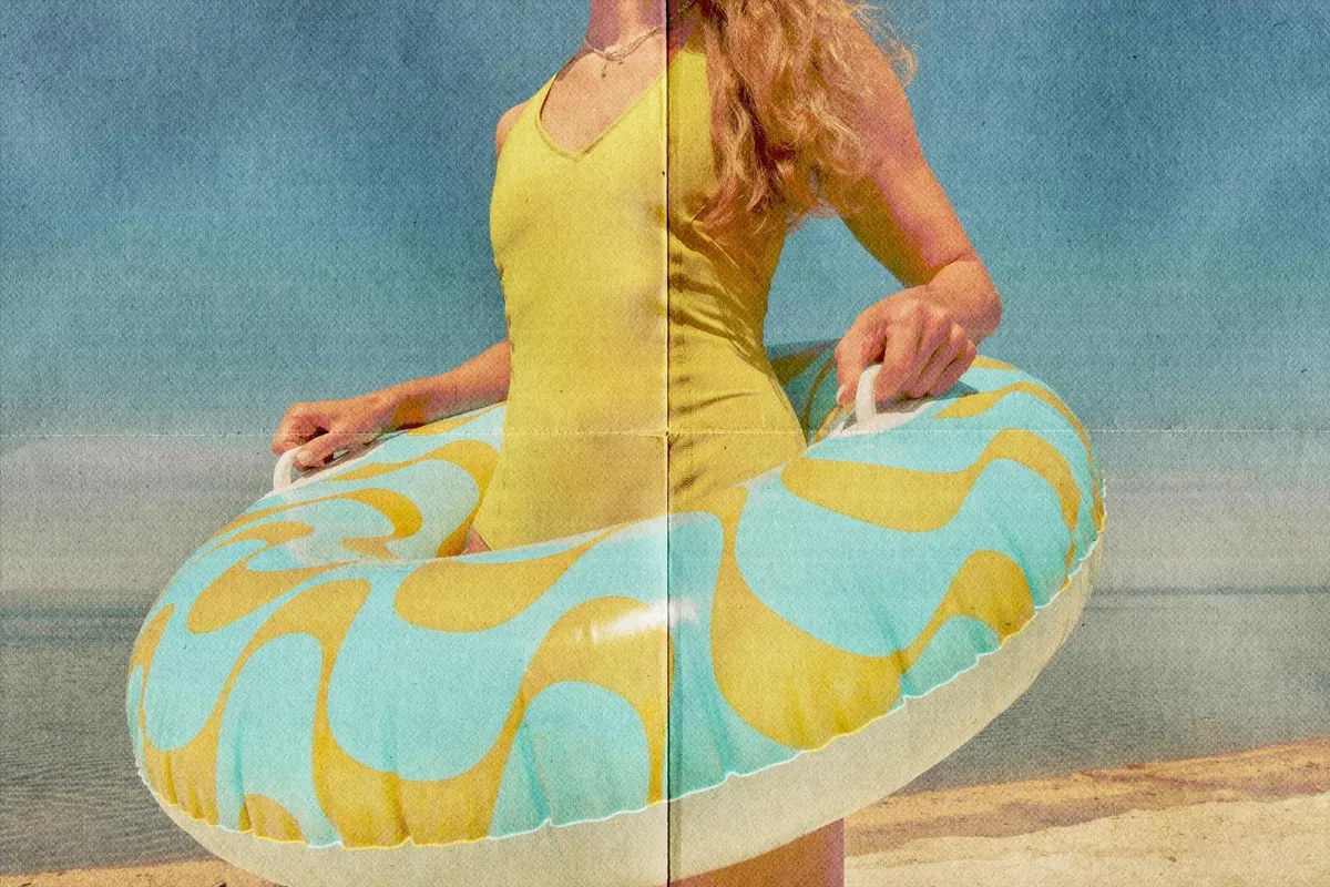 Retro Folded Printer Photo Effect