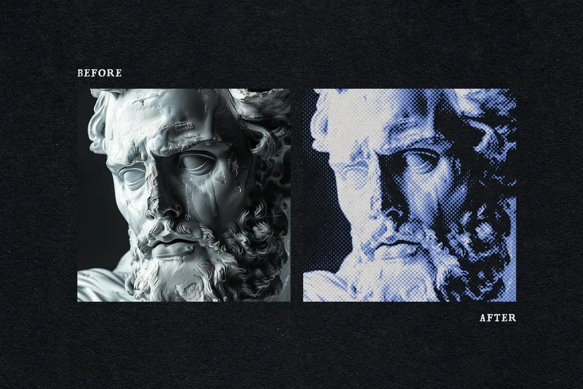Vintage Halftone Effects