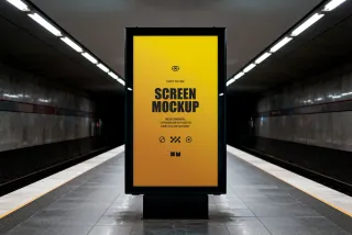 Metro Platform Screen Mockup