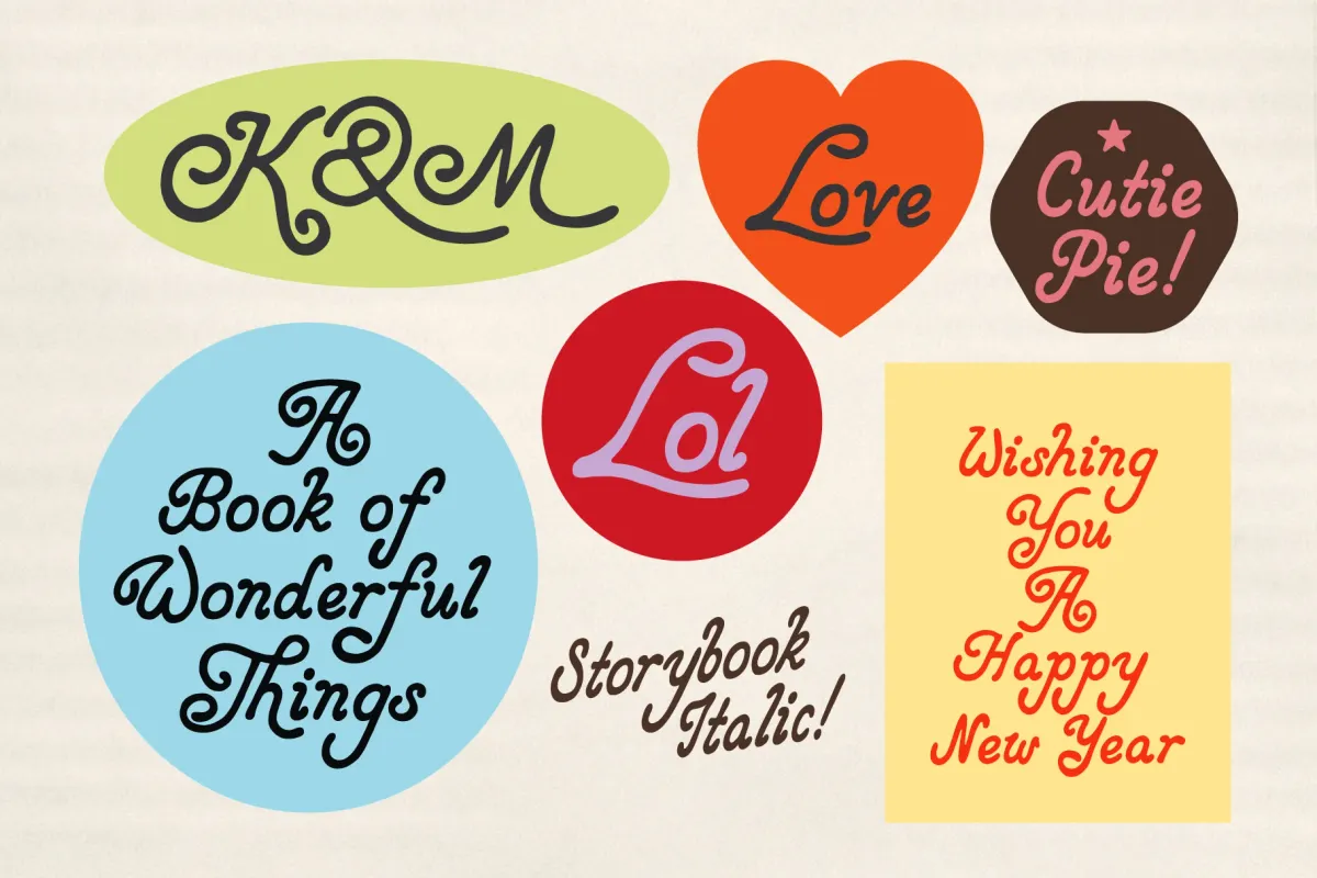 Storybook - Retro Hand-Drawn Italic Font