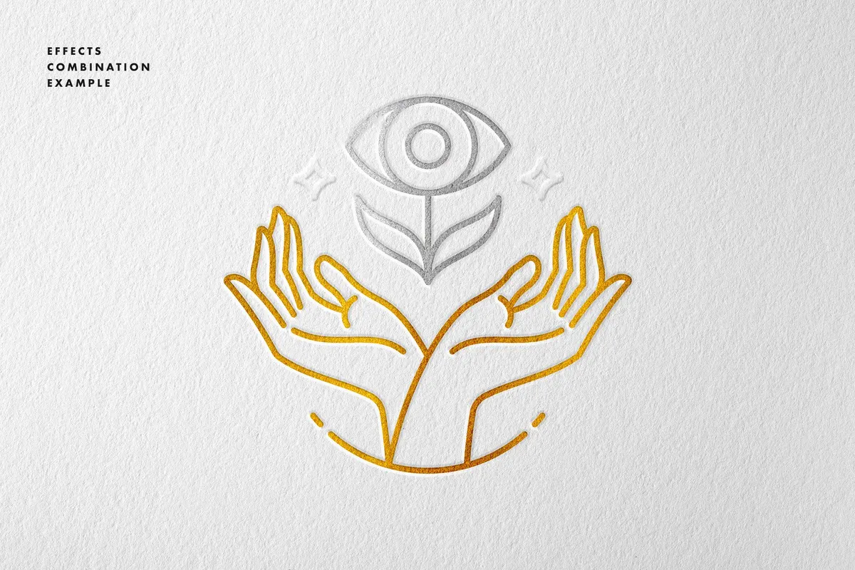 Hot Foil Logo Mockups