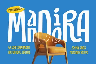 Mandiora - Stacked Ligature Display Font