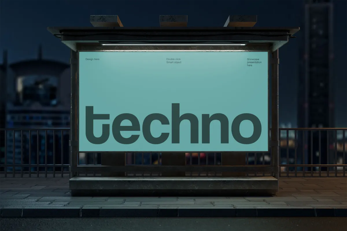 Outdoor Digital Billboard Mockup