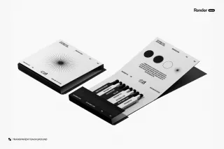 Open & Closed Match Box Mockup