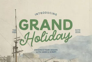 Grand Holiday — Travel Font Duo