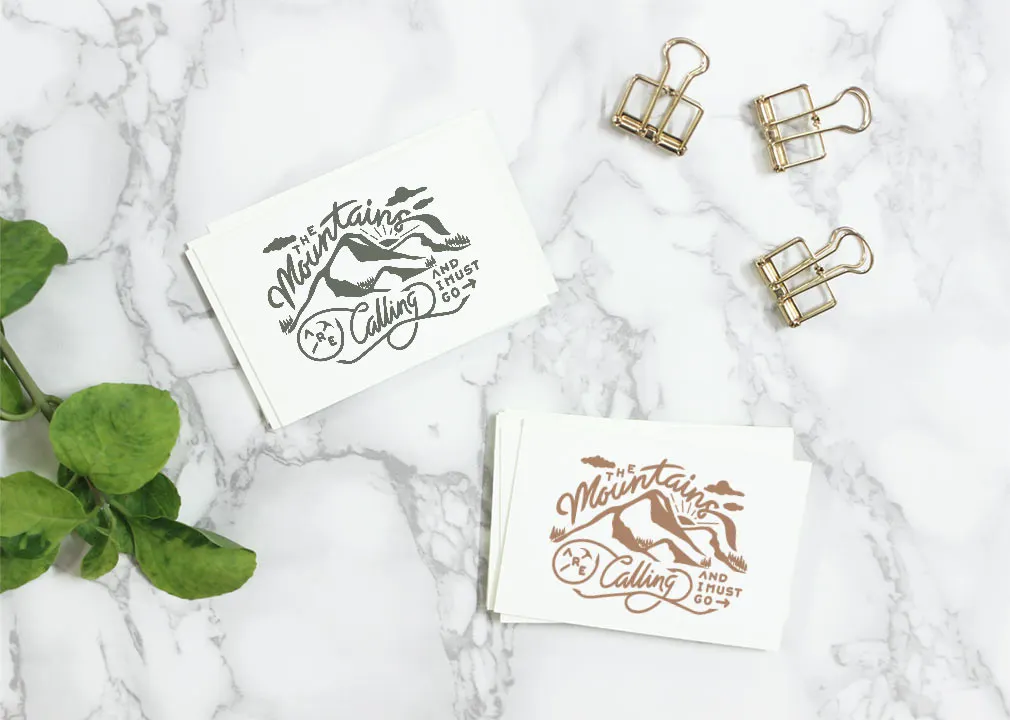 Marbled Lettering Mockups Set