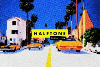 Retro Halftone Photo Effect