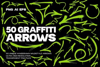 50 Vector Graffiti Arrows