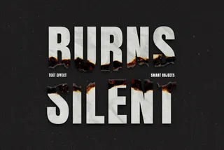 Burnt Paper Text Effect