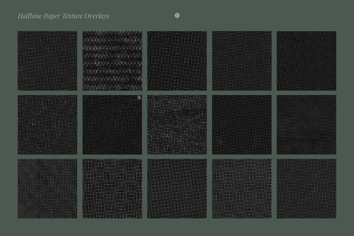 Halftone Paper Grain Overlays