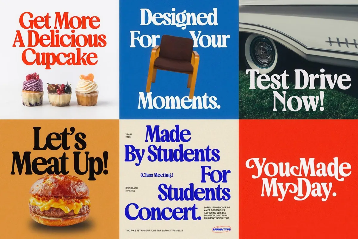 Bringbold Nineties — Serif Font