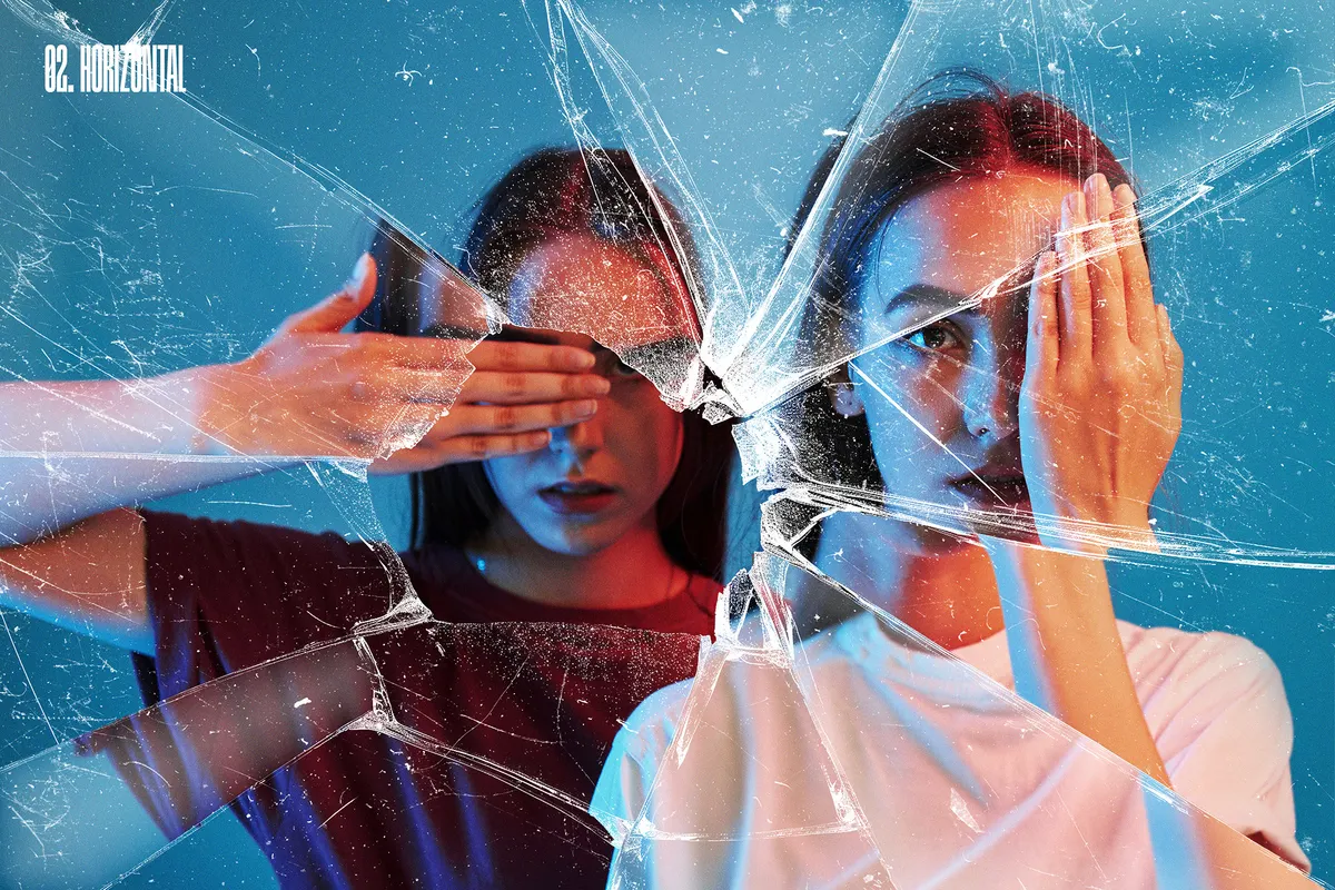 Broken Glass Photo Effects Bundle