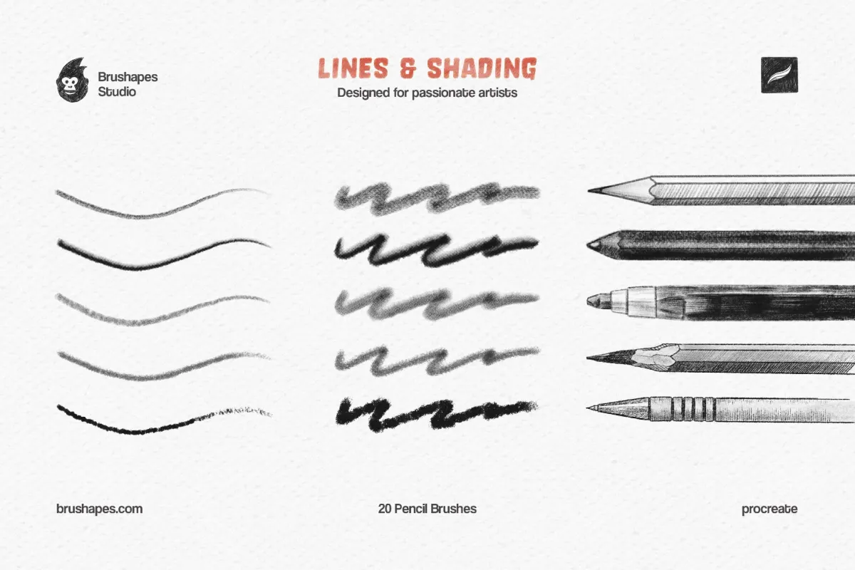 Pencil Party Procreate Brushes