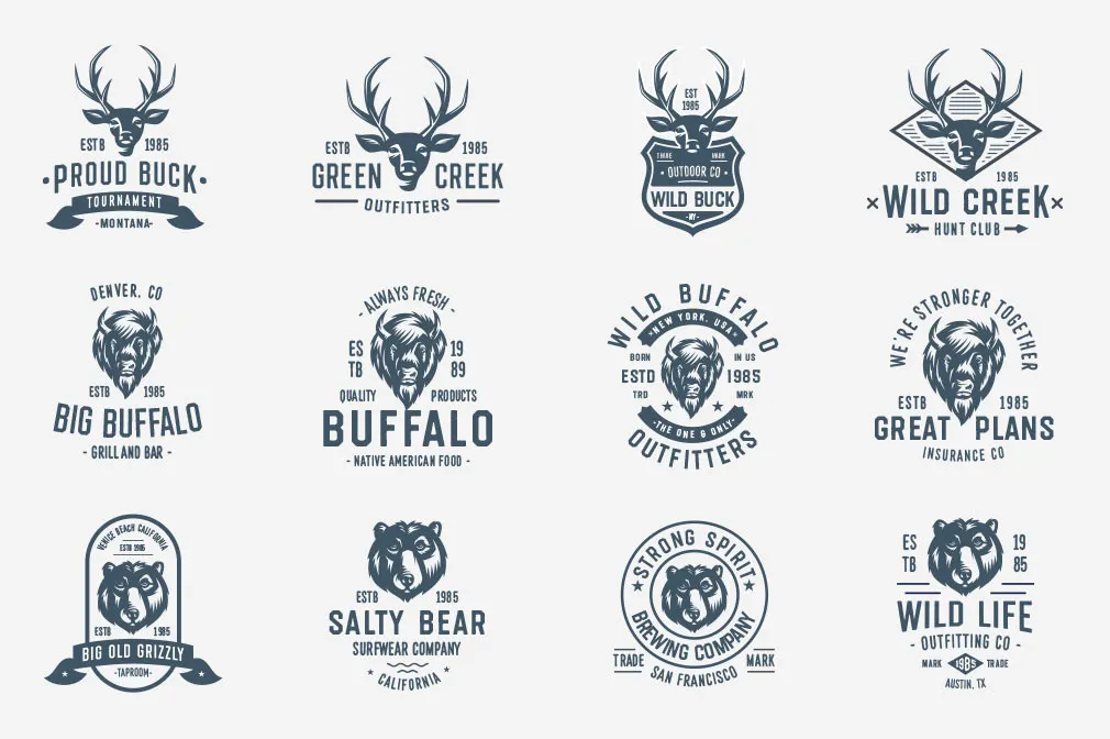 Savage Animals Vector Bundle