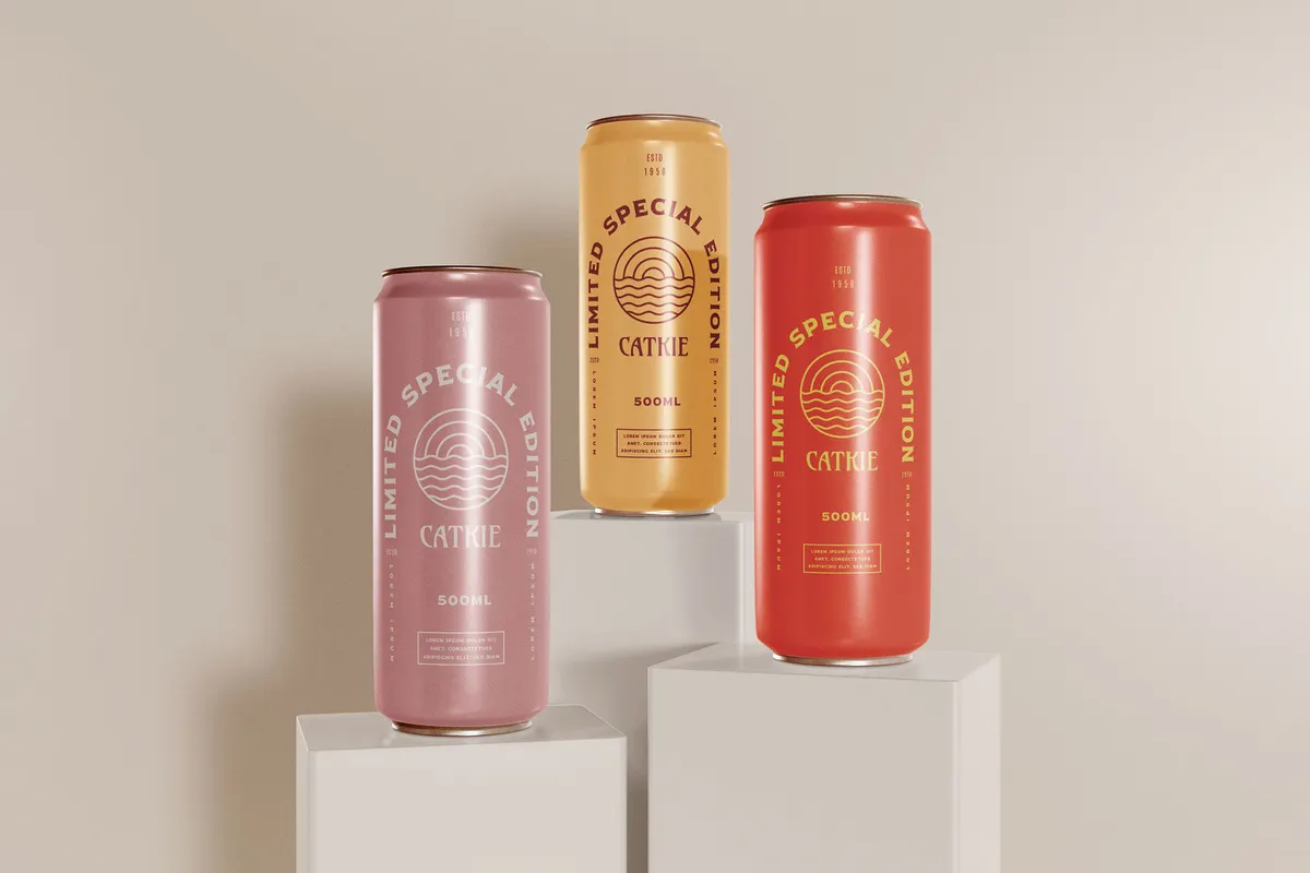 Fizzy Drink Can Mockup Vol.1