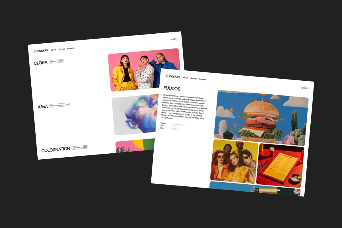 Coska - Agency Portfolio Framer Template