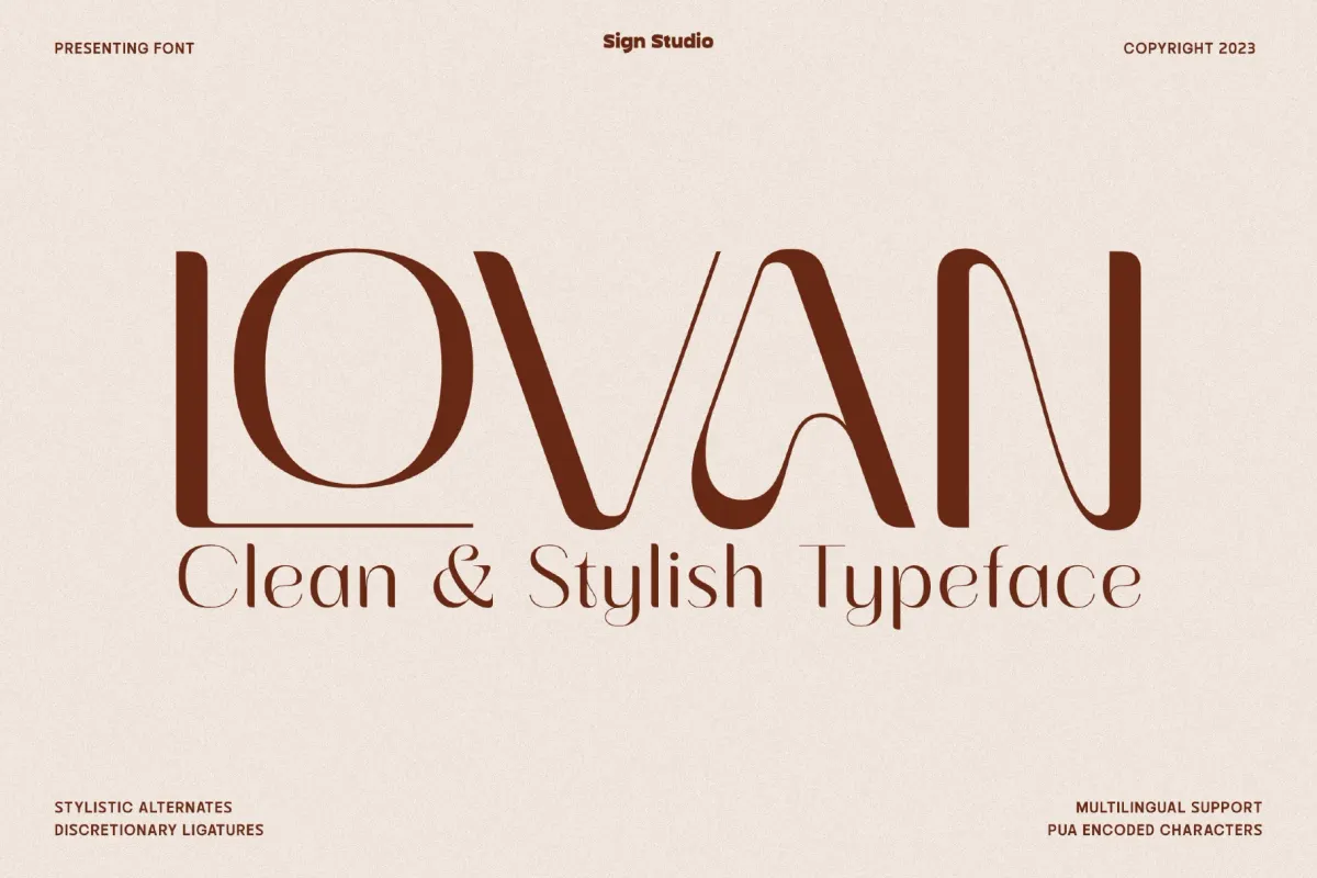 Lovan — Elegant Display Serif Font