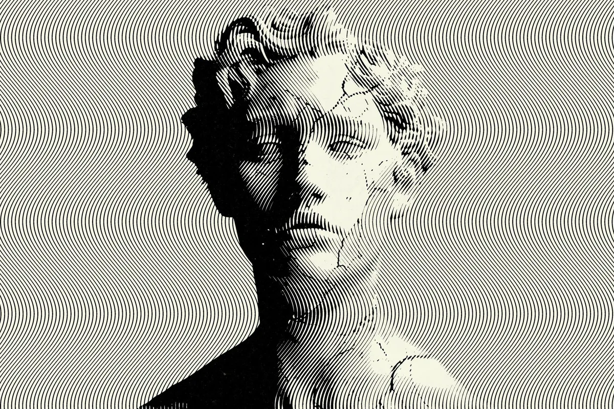Wavy Halftone Photo Effect