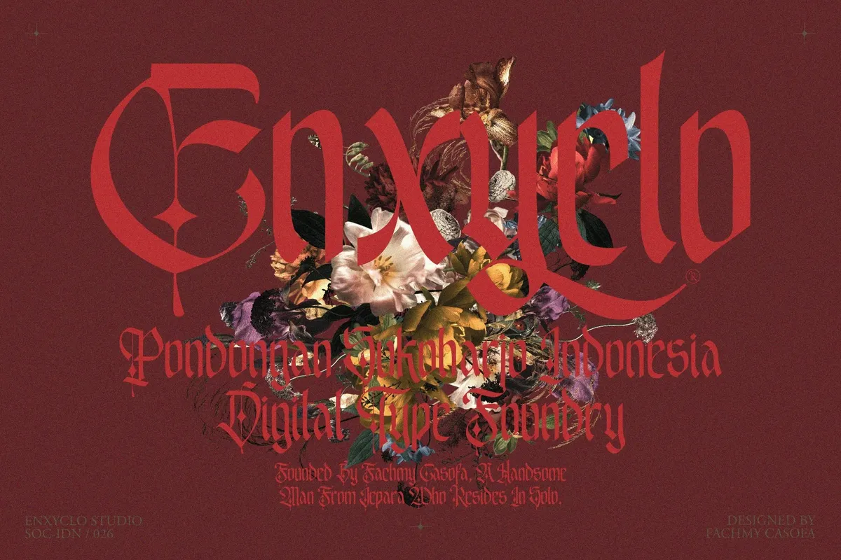 EMXAGE ALDSYB — Modern Medieval Blackletter Font