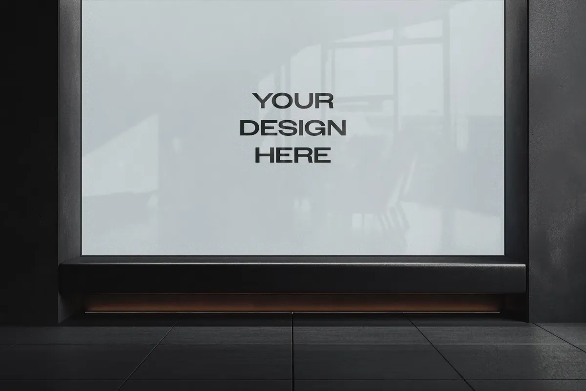 Window Decal Mockup