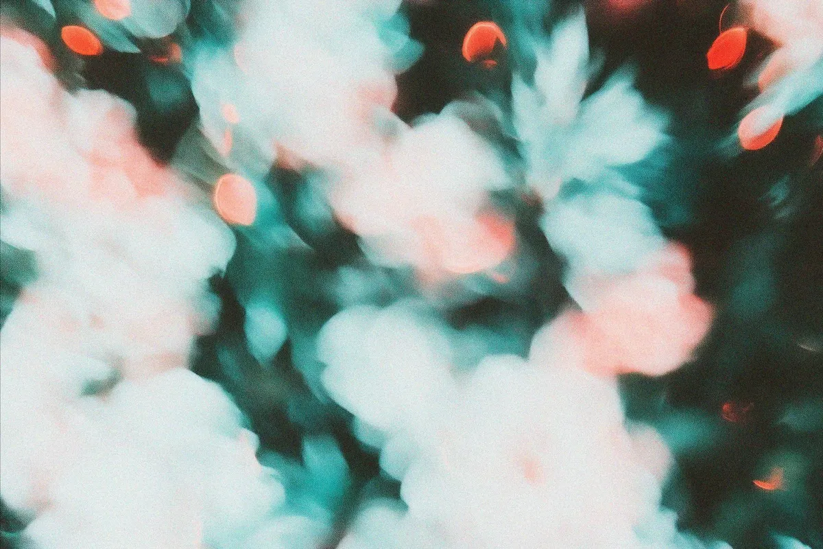 Blurred Christmas Light Smudge Texture