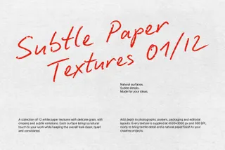 Subtle Paper Textures