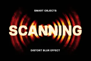 Distort Blur Text Effect