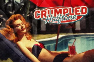 Crumpled Halftone Photo Card