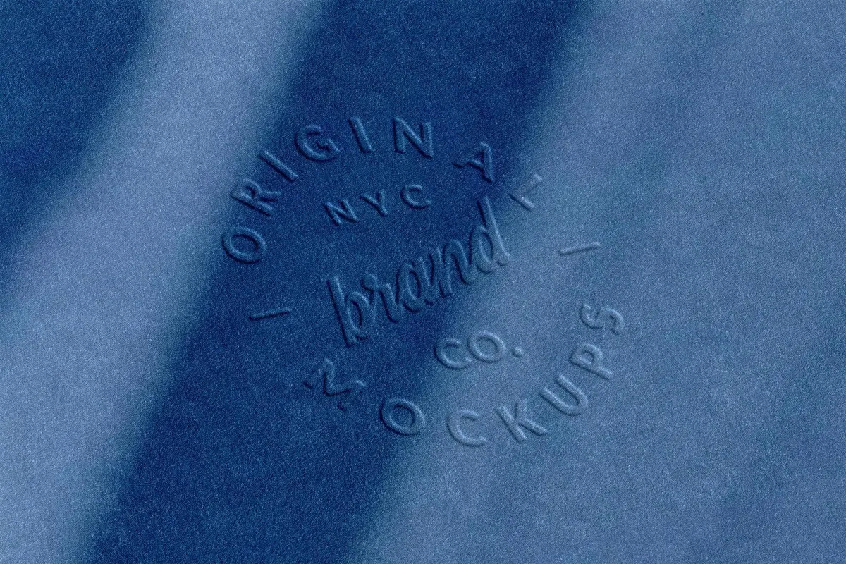 Embossed Fabric Logo Mockups