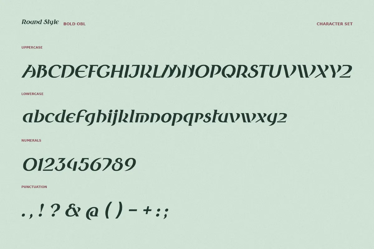 Round Style Fantasy Typeface