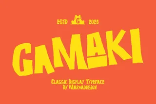Gamaki — Classic Playful Font