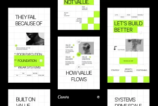 CANVA Business Market Value Instagram Template