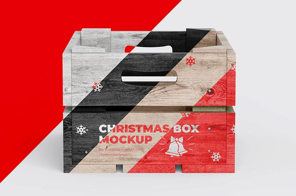 Christmas Box Mockup
