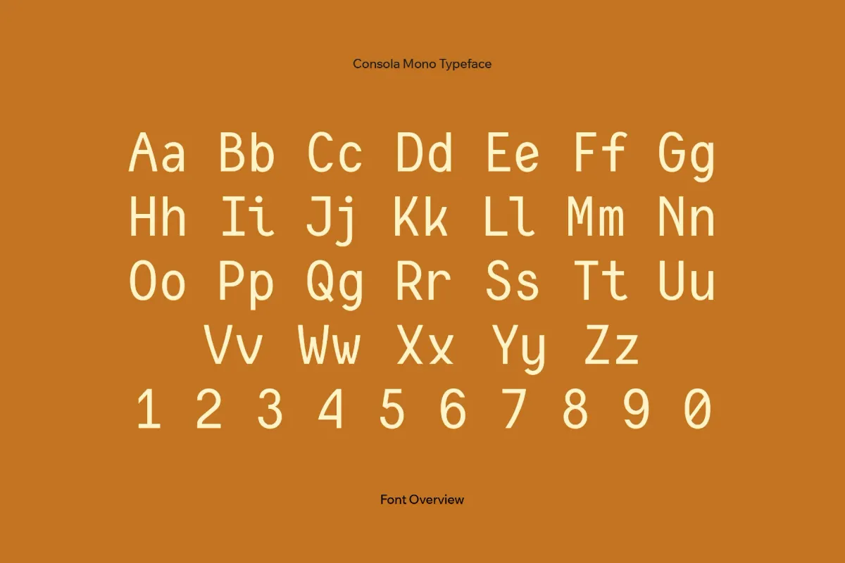 Consola Mono Typeface