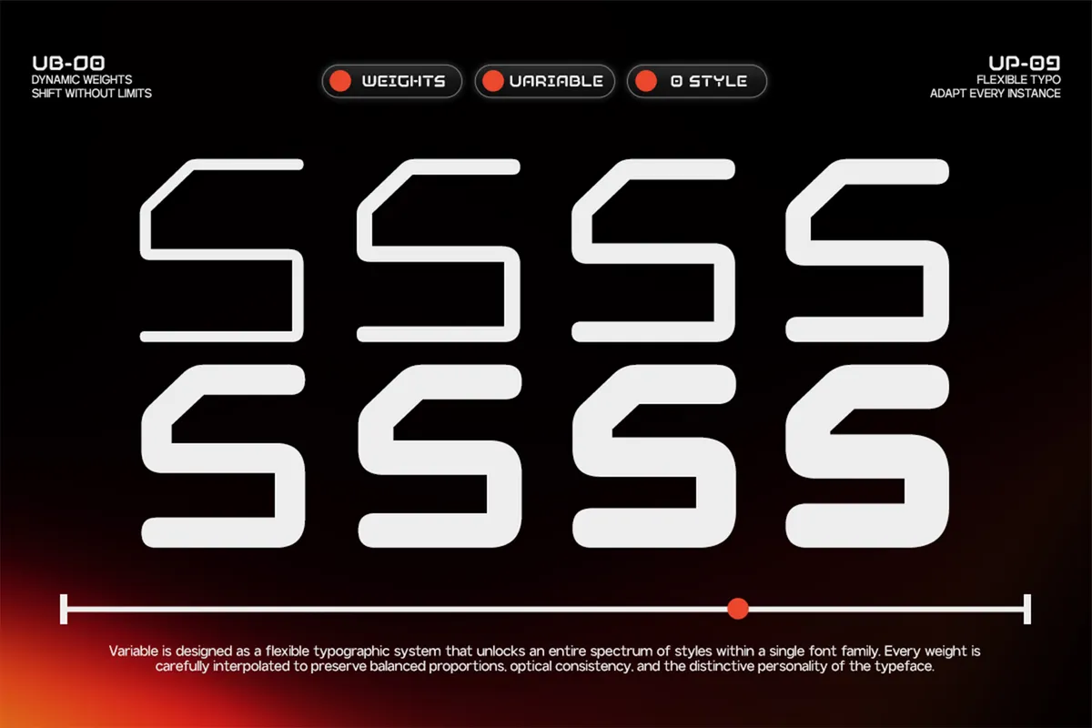 GC Adge - Futuristic Variable Tech Sans Font