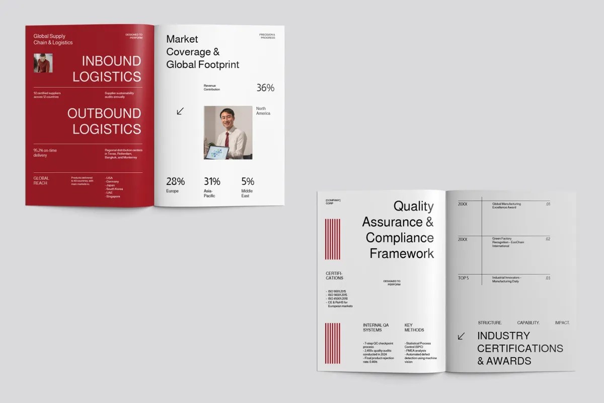 Editorial Company Profile Brochure Indesign