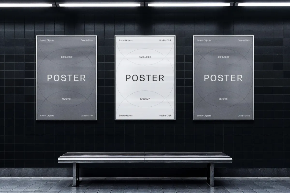 Subway Posters Mockup