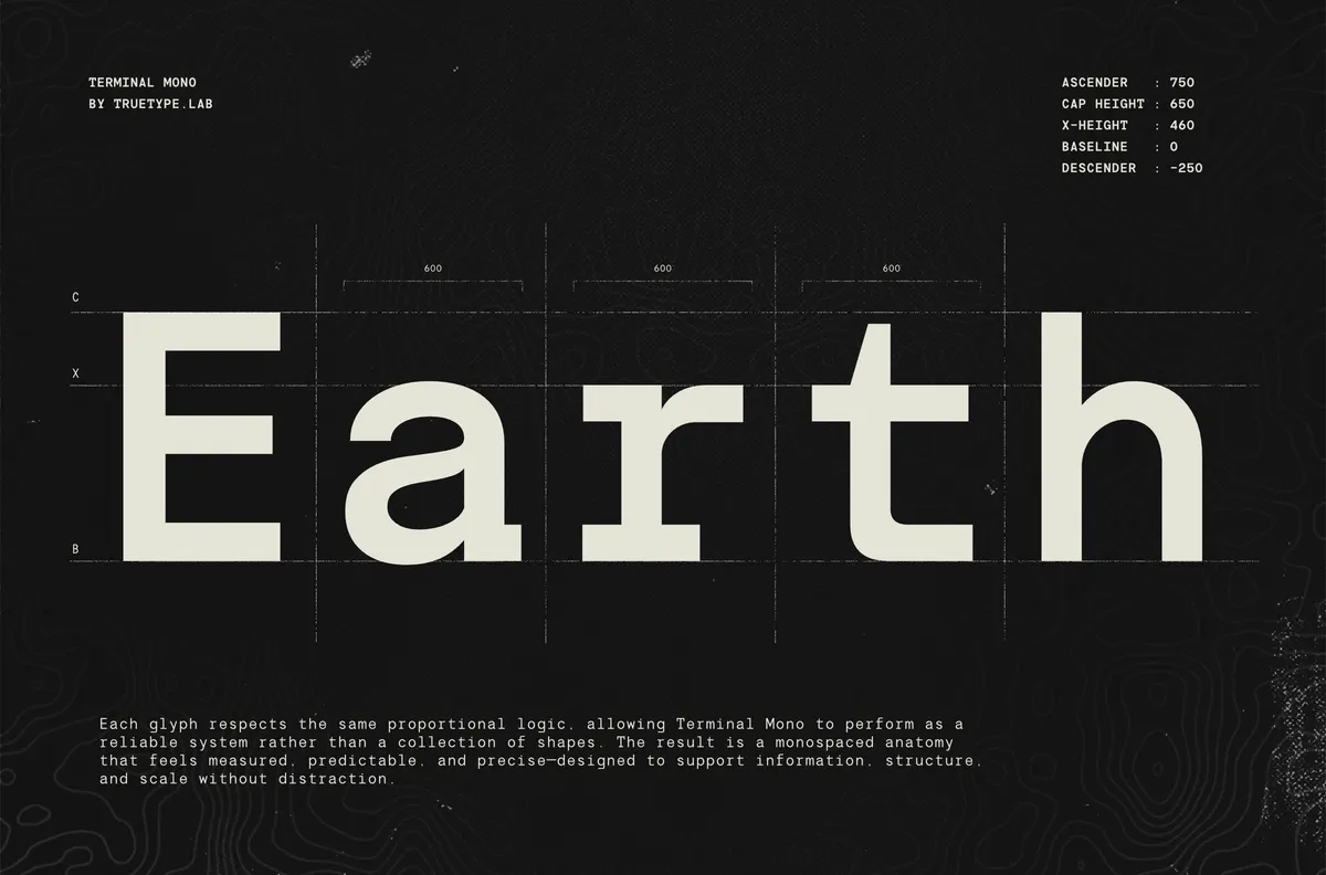 TRT Terminal Mono - Monospace Font