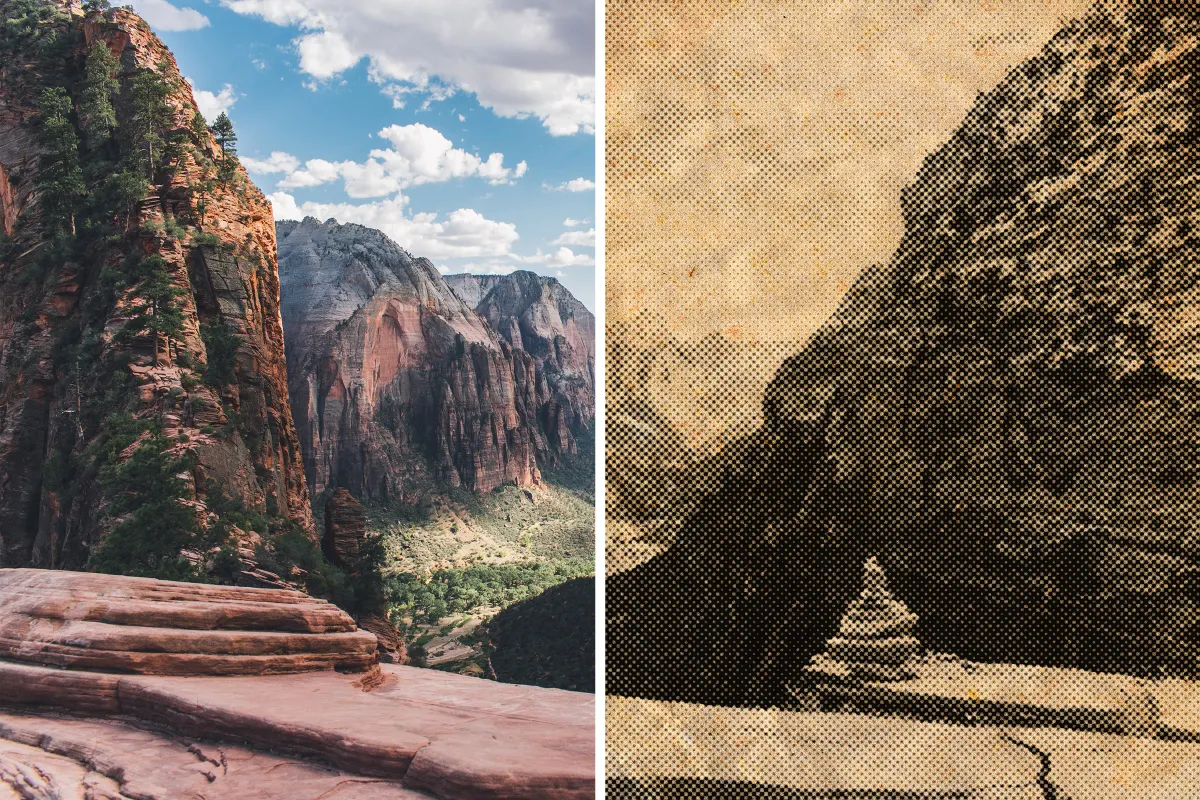 Halftone Sepia Photo Effect