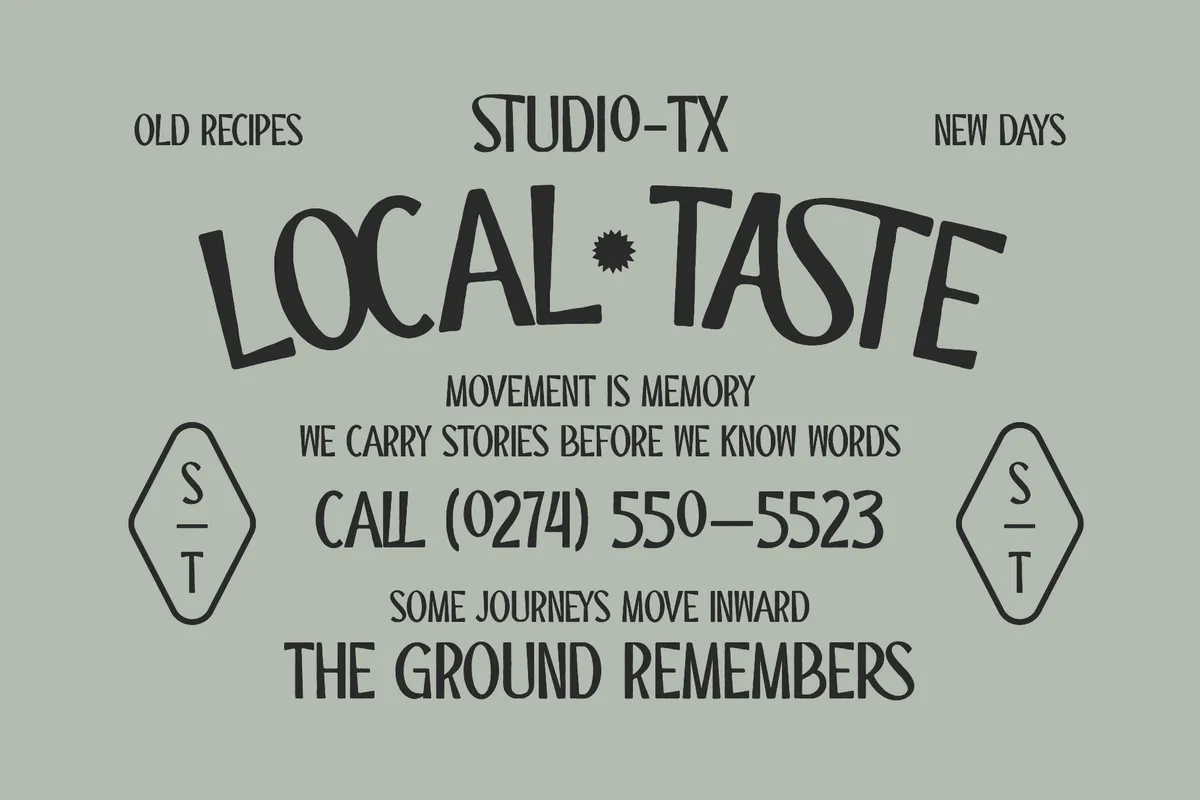 ST Camino Frontera - Modern Western Display Font