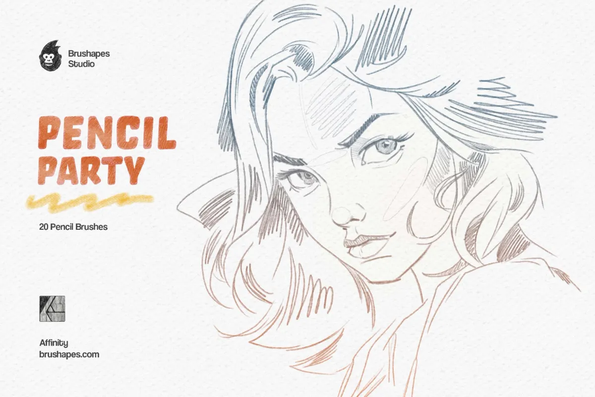 Pencil Party Affinity Brushes