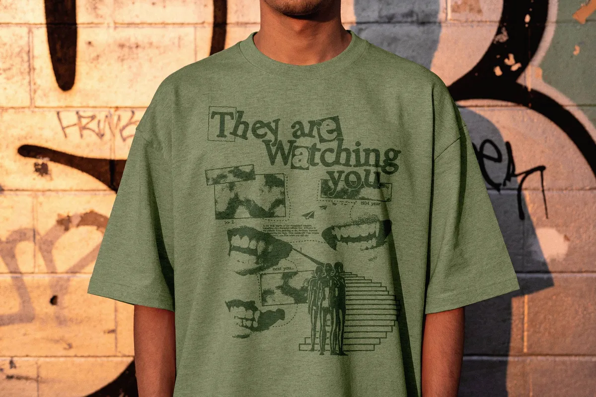 Graffiti Wall T-Shirt Mockup