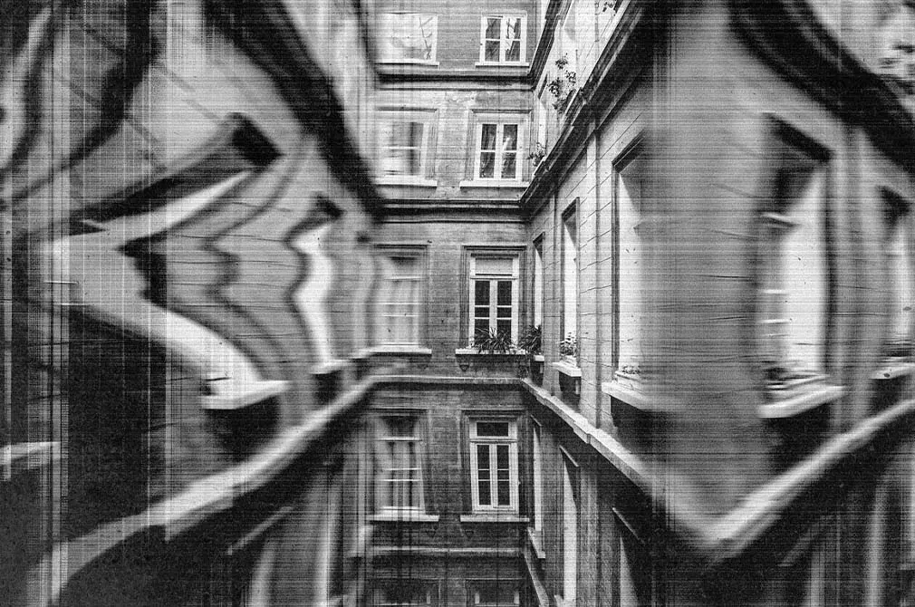 Distorted Printer Photo Effect