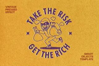 Vintage Pressed Effect