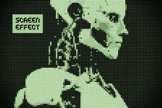 Pixels Screen Template Effect