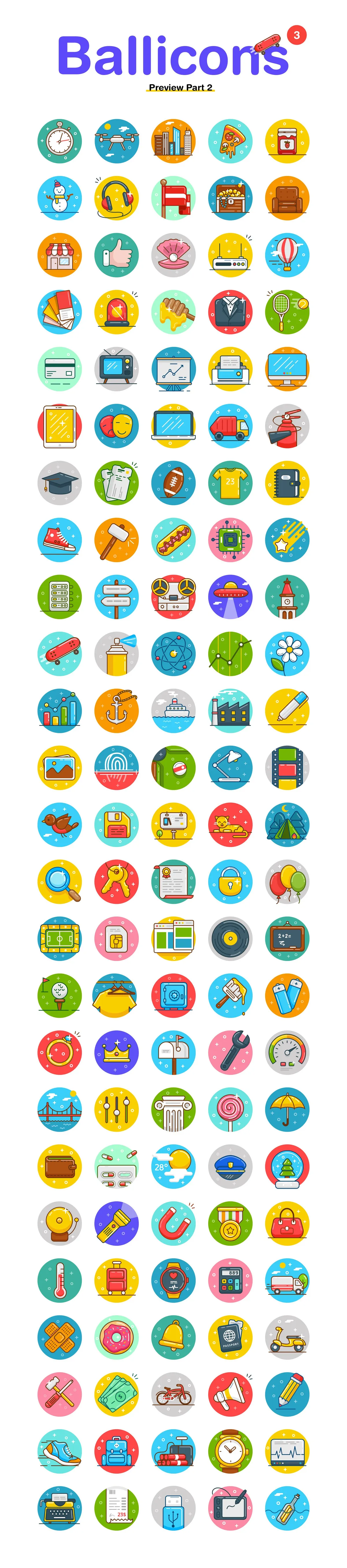 Ballicons 3 Icon Set