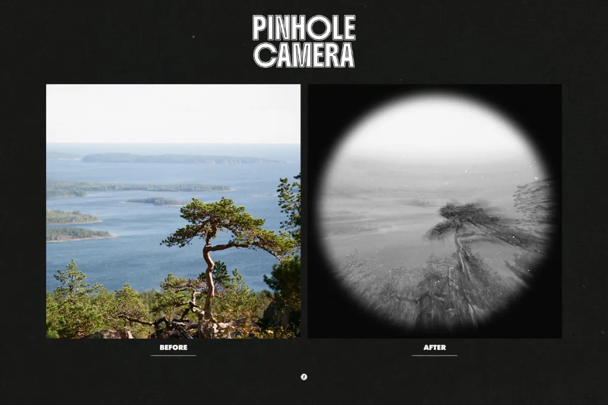 Pinhole Camera Photo Effect